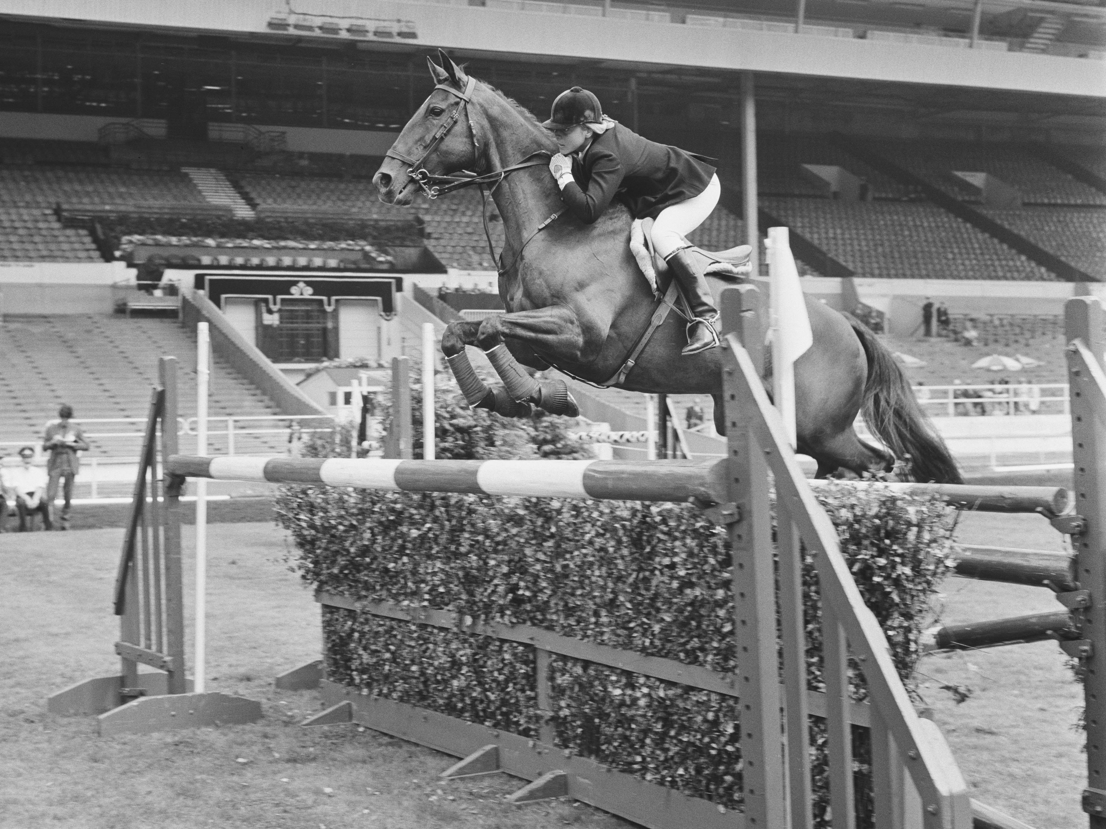 Ann Moore won an individual jumping silver medal at the 1972 Munich Olympics on her horse Psalm